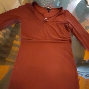 Burgundy dress